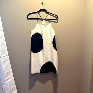 J Crew Black and White Polkadot Dress